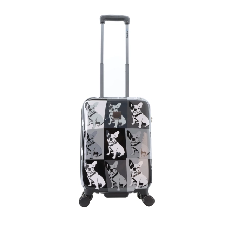 Mała walizka twarda Saxoline Bulldog Mono czarna 36 l