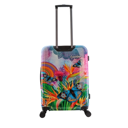 Średnia walizka twarda Saxoline Butterfly 65 l