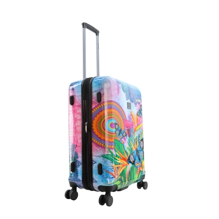 Średnia walizka twarda Saxoline Butterfly 65 l