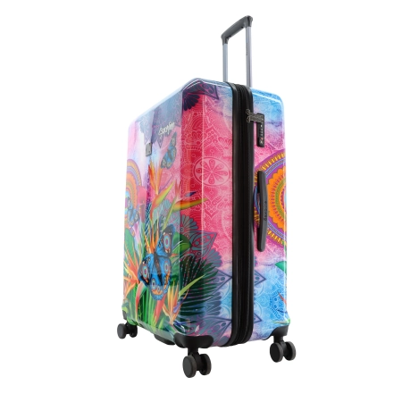 Duża walizka twarda Saxoline Butterfly 104 l