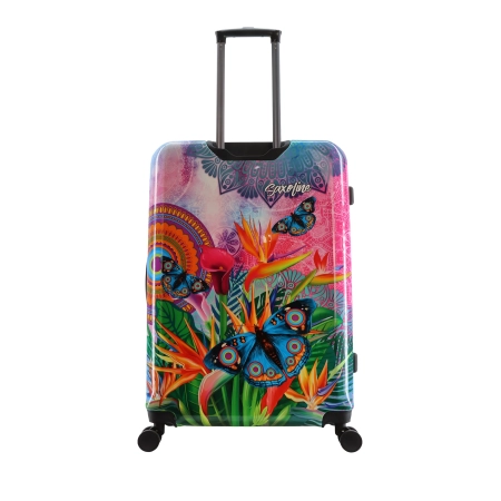 Duża walizka twarda Saxoline Butterfly 104 l