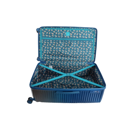 Duża walizka twarda Saxoline Elite Trunk niebieska 116 l