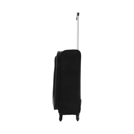 Średnia walizka miękka Saxoline Soft czarna 63 l
