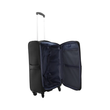 Średnia walizka miękka Saxoline Soft czarna 63 l