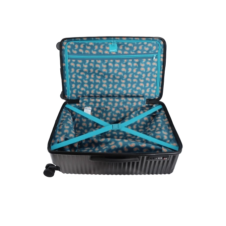 Średnia walizka twarda Saxoline Elite Trunk czarna 72 l