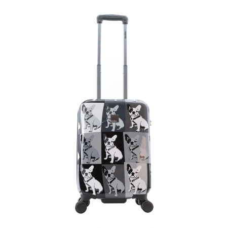 Mała walizka twarda Saxoline Bulldog Mono czarna 36 l